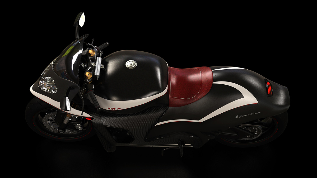 Motorcylcle  BMW moto B.Panther pantera negra concept car design moto design BMW Design product industrial