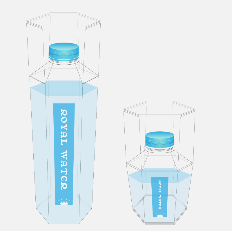 royal water blue bottle product brand creative king crown lebanon Kuwait KSA dubai identity concept