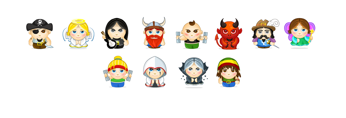 Quiz characters avatar game app