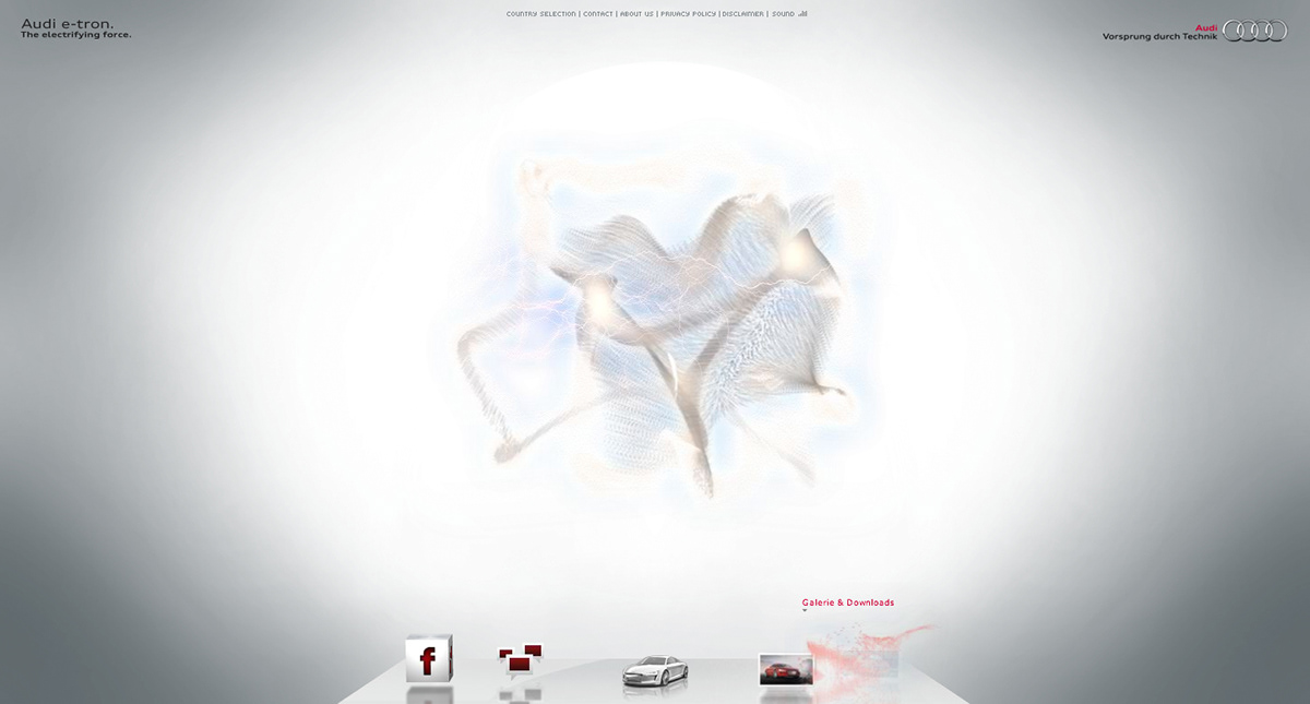 Audi e-tron microsite online special automotive    Car Audi R8 electric