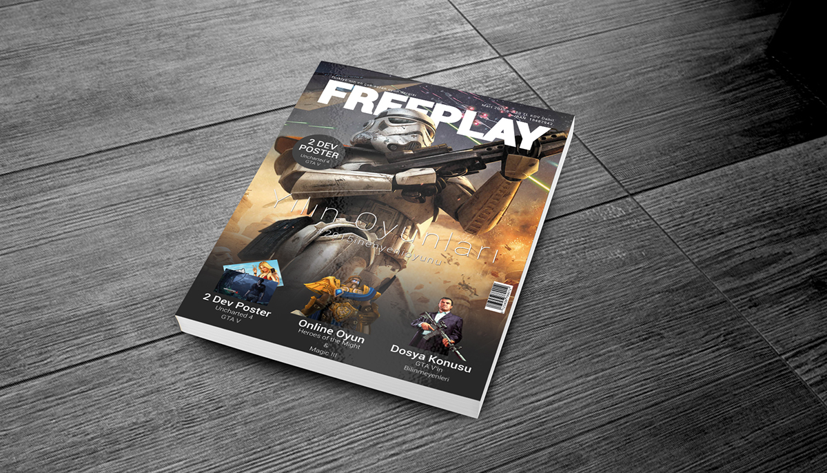game magazine design