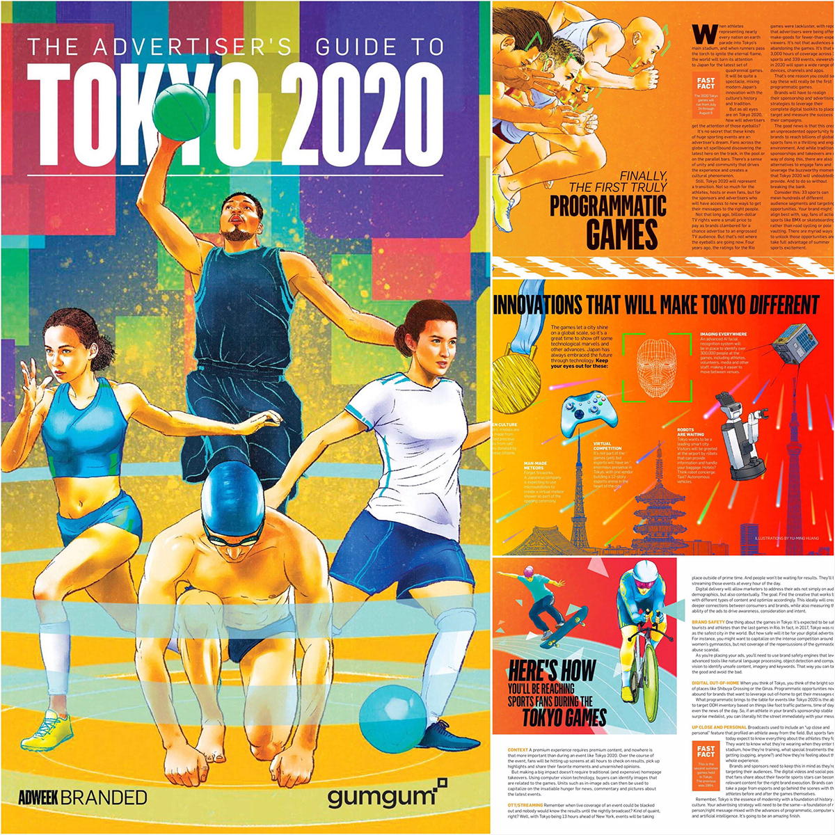 Adweek sports Advertising  art direction  Olympics Tokyo Olympics future atheletes tokyo art