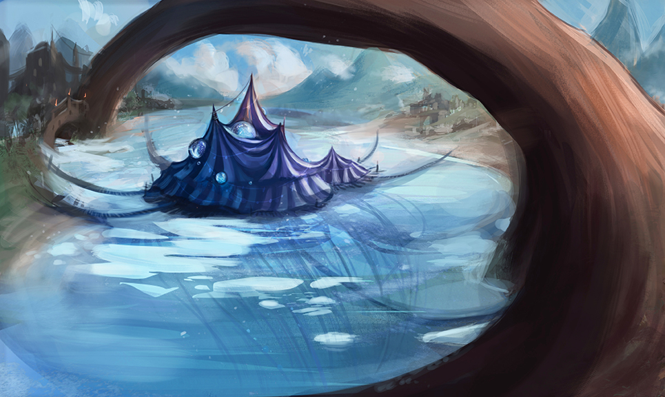 The Winter Circus concept art  Illustration SCAD character development environment