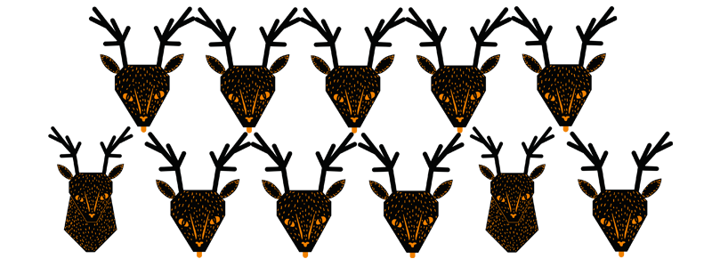 Patterns Nature vector deer