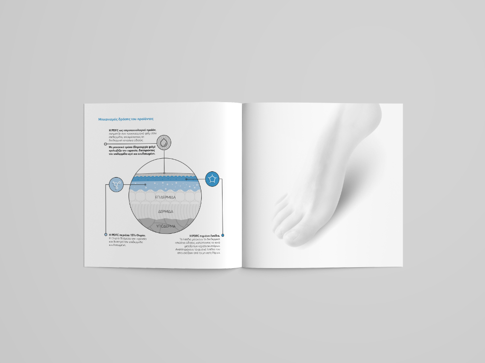 brochure square diabetic feet cream Health infographic
