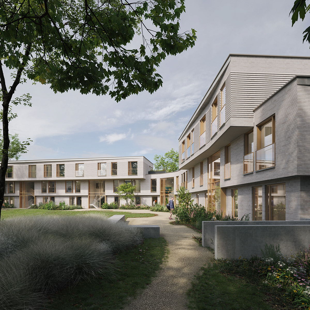 architecture belgium CGI frame Habitation living real estate Render visualization