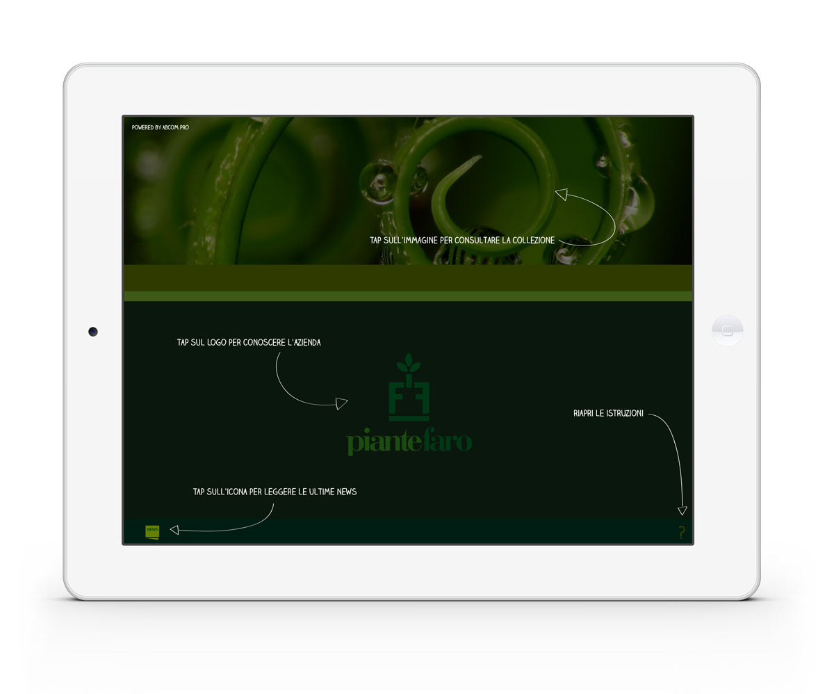piante faro iPad app apple application UI icons