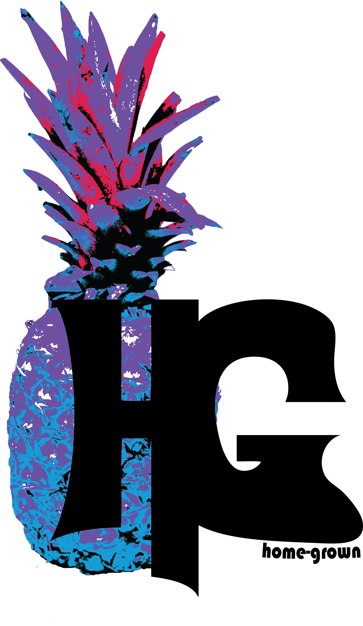 band logo Pineapple home-grown band logo