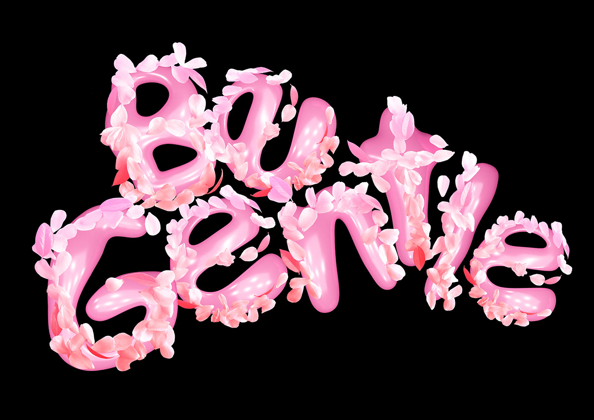 Flora Flowers font handmade font New Zealand petals pink queer type Typeface