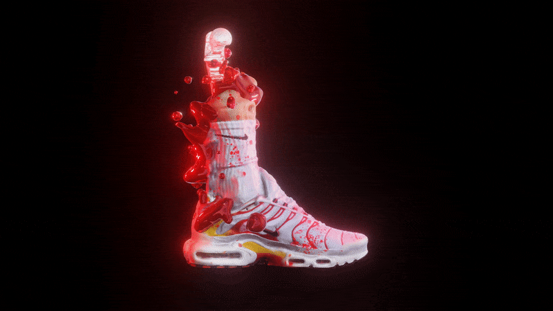 3d scan Nike nike tn  3d art blender blood horror sneakers zombie 3d printing