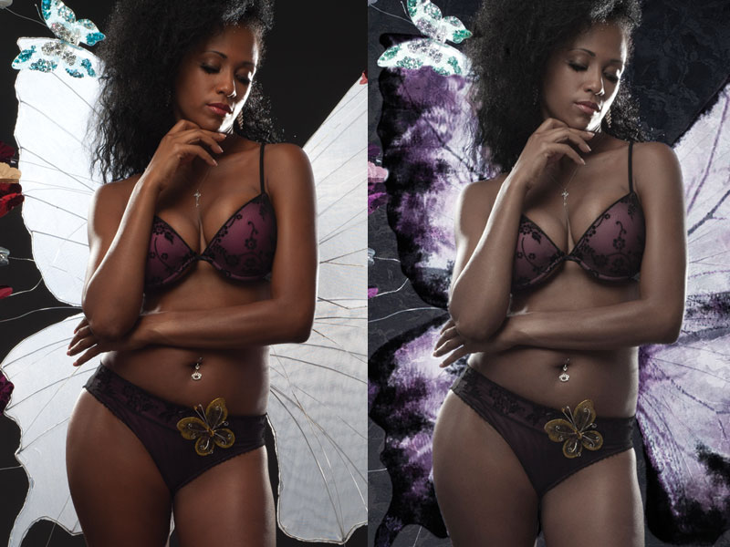model lingerie lenceria woman advertisement photoshop
