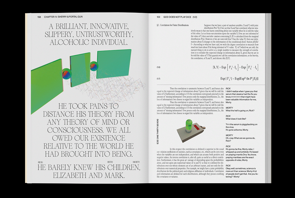 book design editorial graphic Layout motion physics science typography  