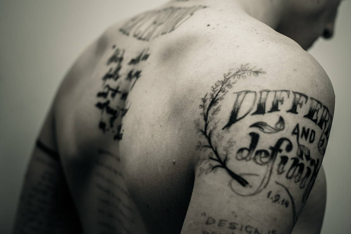 identity tattoo tatts ink skin handwriting Handlettering design journal communication influences Quotes