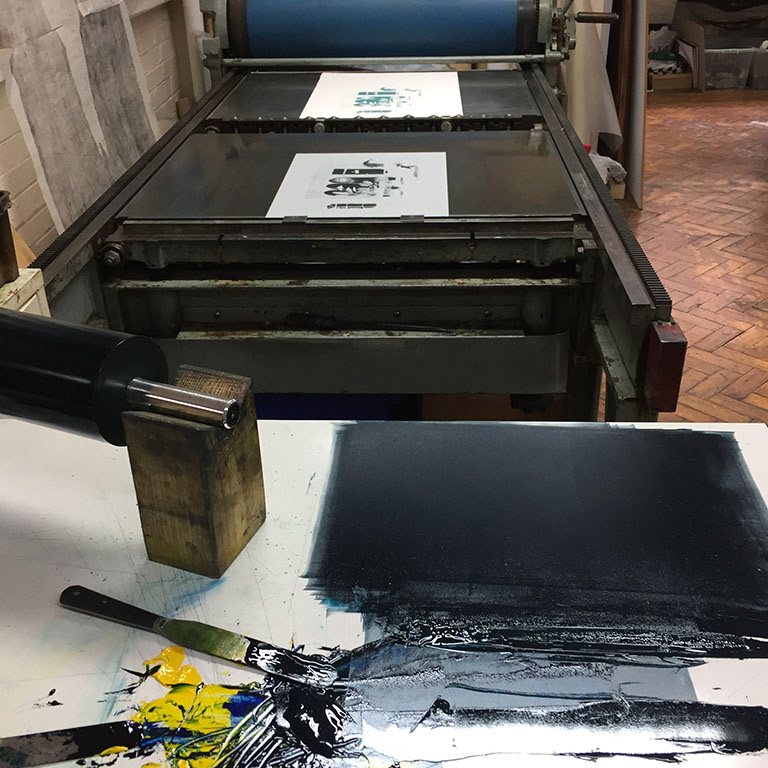 DryPoint ink intaglio linocut lithography monoprint printingpress Screenprinting Xilography