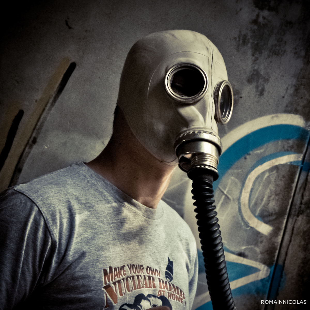 masque à gaz Respirator limoges désafecté sombre fin du monde