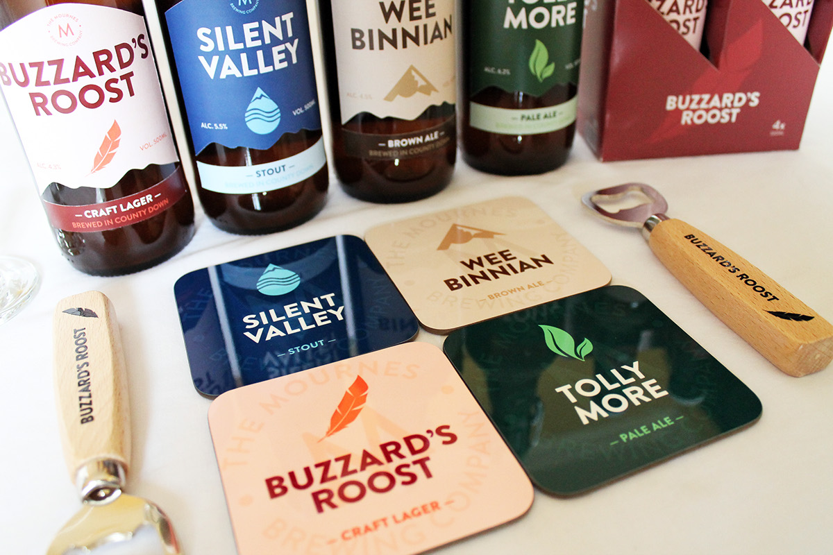 'graphic Design' 'branding' 'packaging' 'Beer' 'craft beer' 'Mourne Mountains' 'Brewery'