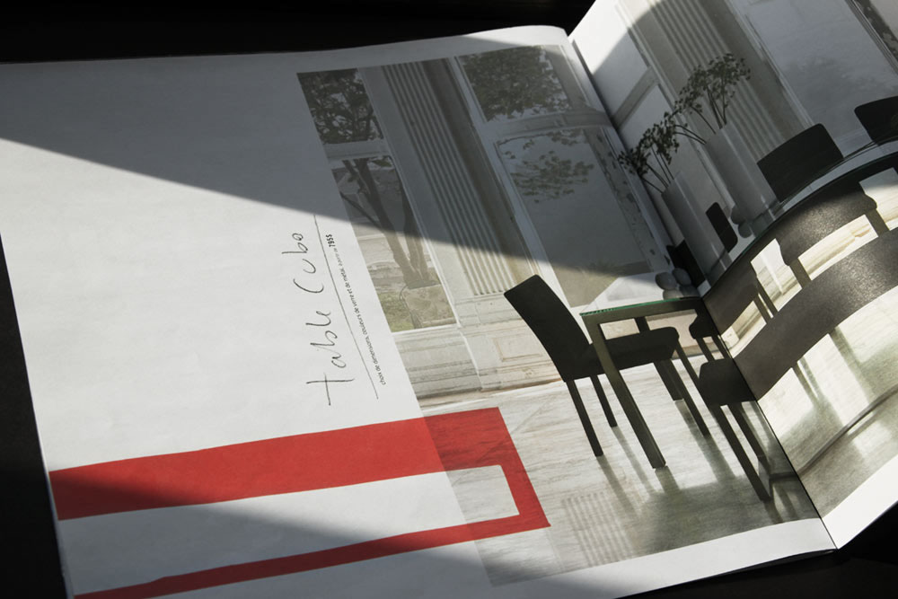 design  catalog  catalogue  brochure  furniture  Spring maison corbeil George Nelson lamps insert  advertising 