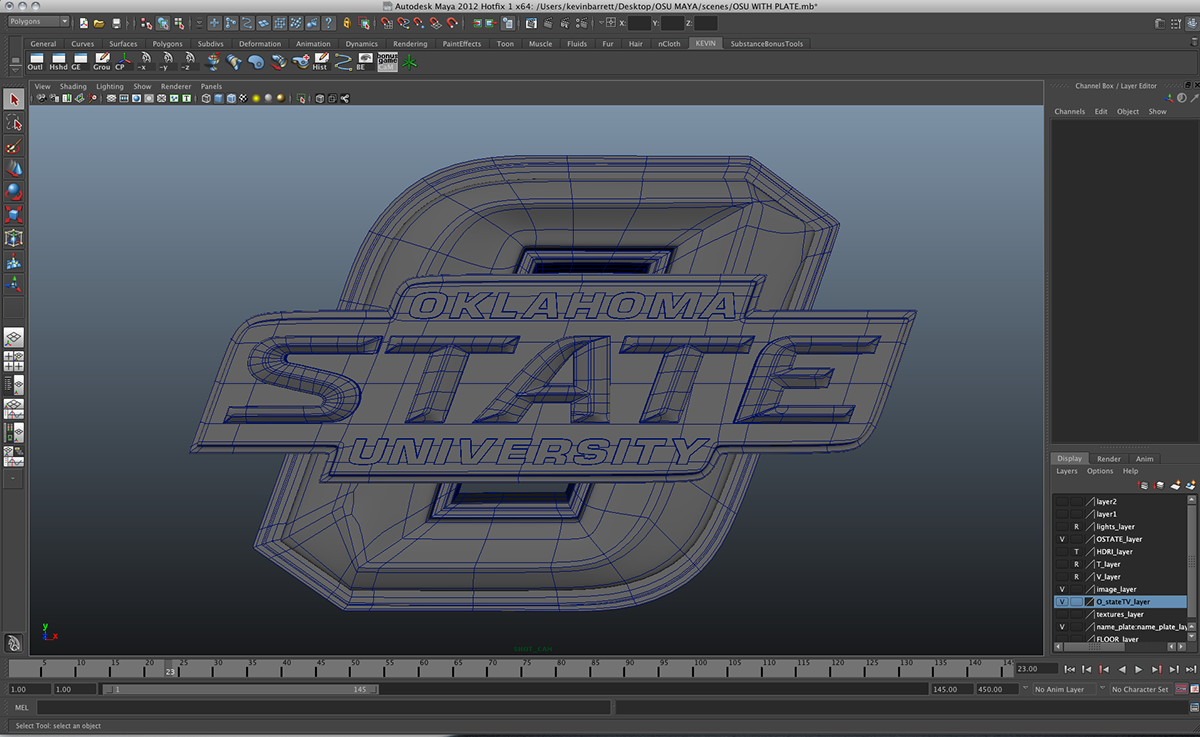 osu oklahoma state University Maya logo after effects OState tv I.D. art direction design Form