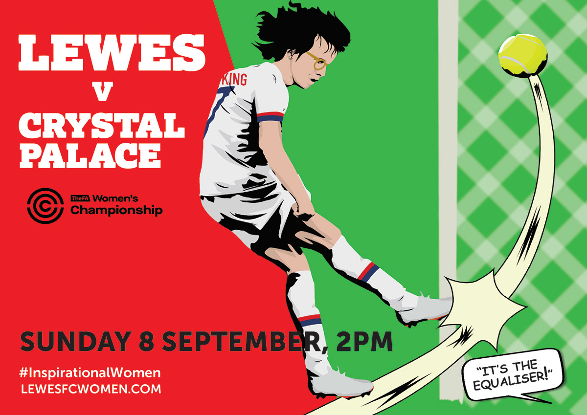 lewes FC football soccer womens poster matchday