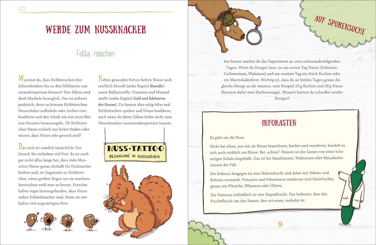 charakterdesign Digitale Illustration ernährung ILLUSTRATION  kinderbuch Lebensmitel lebensmittelillustration Sachbuch Zeichnung