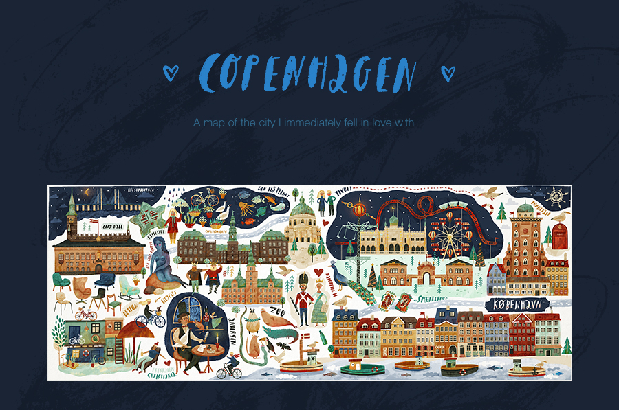 copenhagen map design details andersen sightseeing Travelling Travel world city tourist Attraction Tivoli cityhall