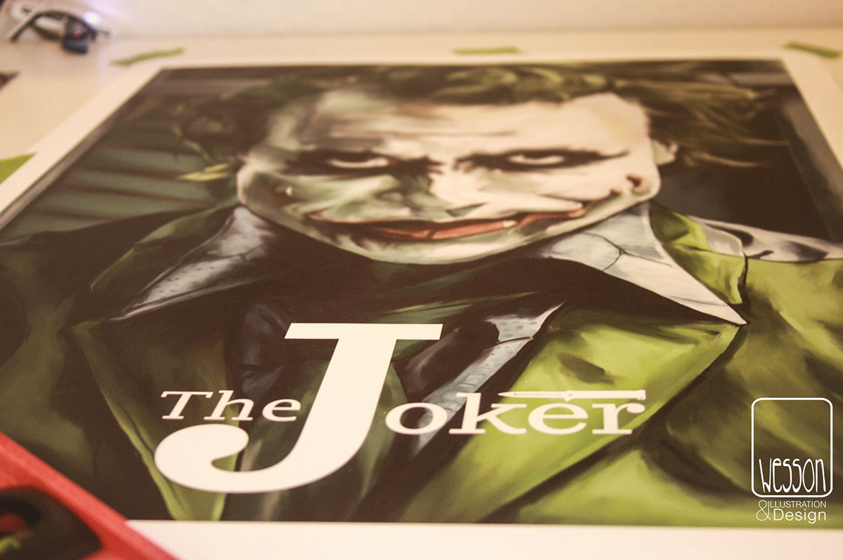Corel Painter  the joker wessonartndesign poster