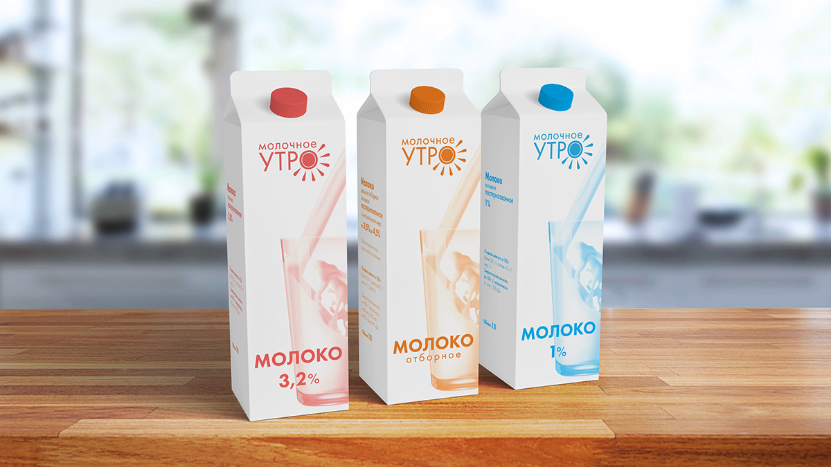 Adobe Portfolio packing milk brand identity Logo Design Packaging