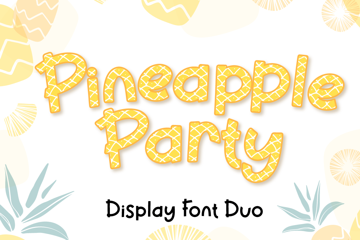 cursive cute font Display font fruits handwritten kid Pineapple quirky Typeface