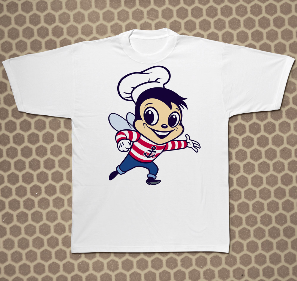 Bumble Bee bee Horatio Character cook chef chef's hat Sailor design Grey Agency Illozoo rusc rubens scarelli