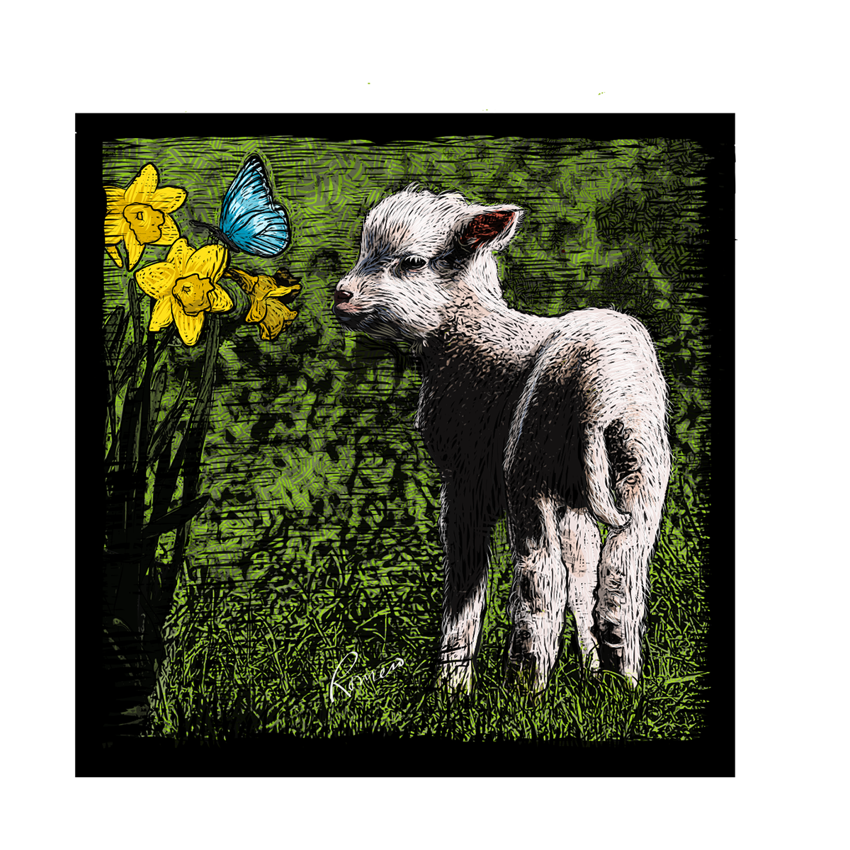 adobedraw spring Passover Easter atonement lamb sacrifice