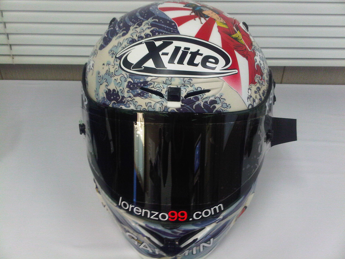 Motegi Jorge Lorenzo 2010 year helmets motogp
