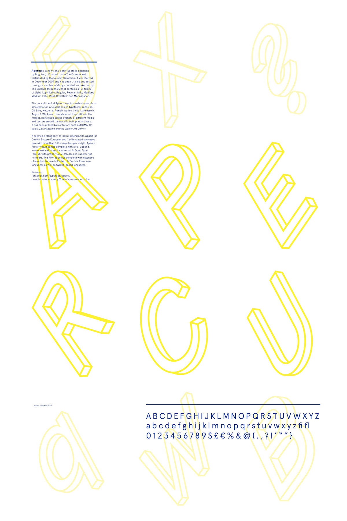 apercu Typeface poster