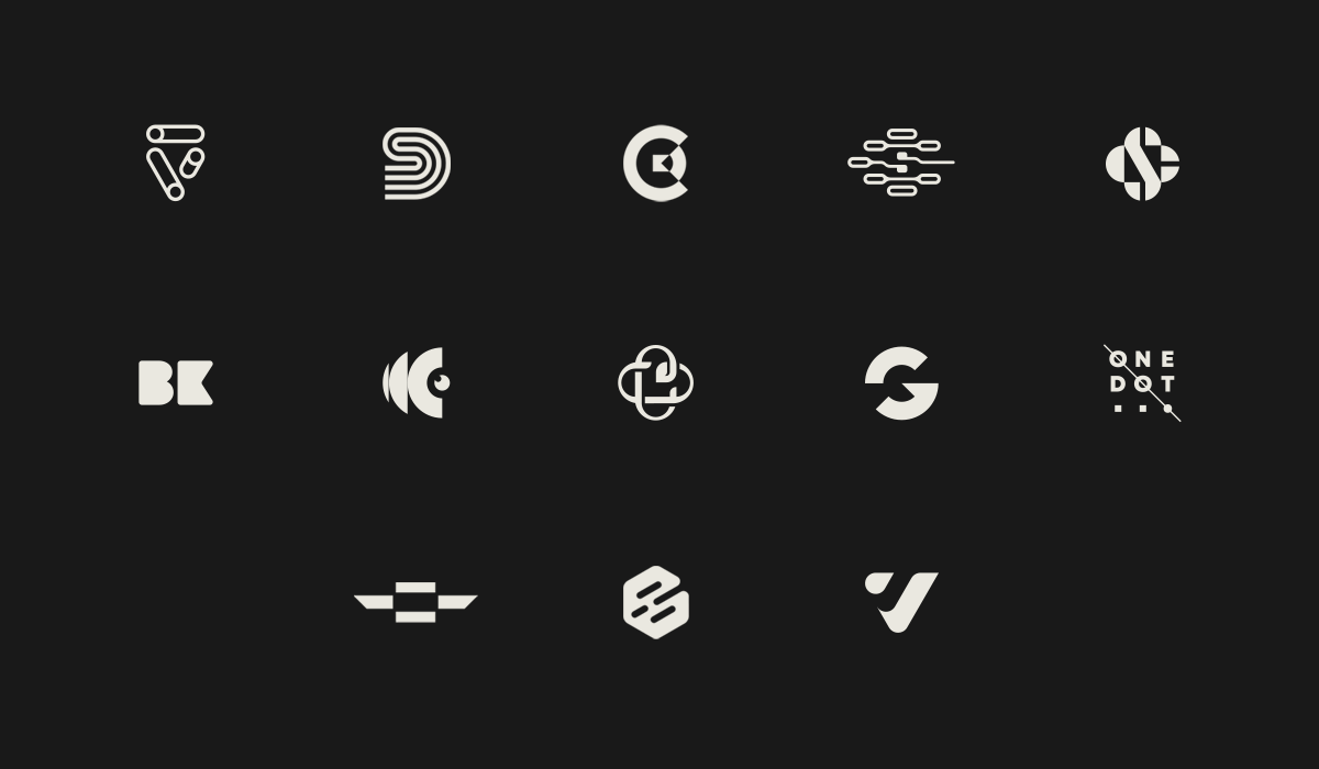 logo monogram simple creatibe branding  identity Logotype design