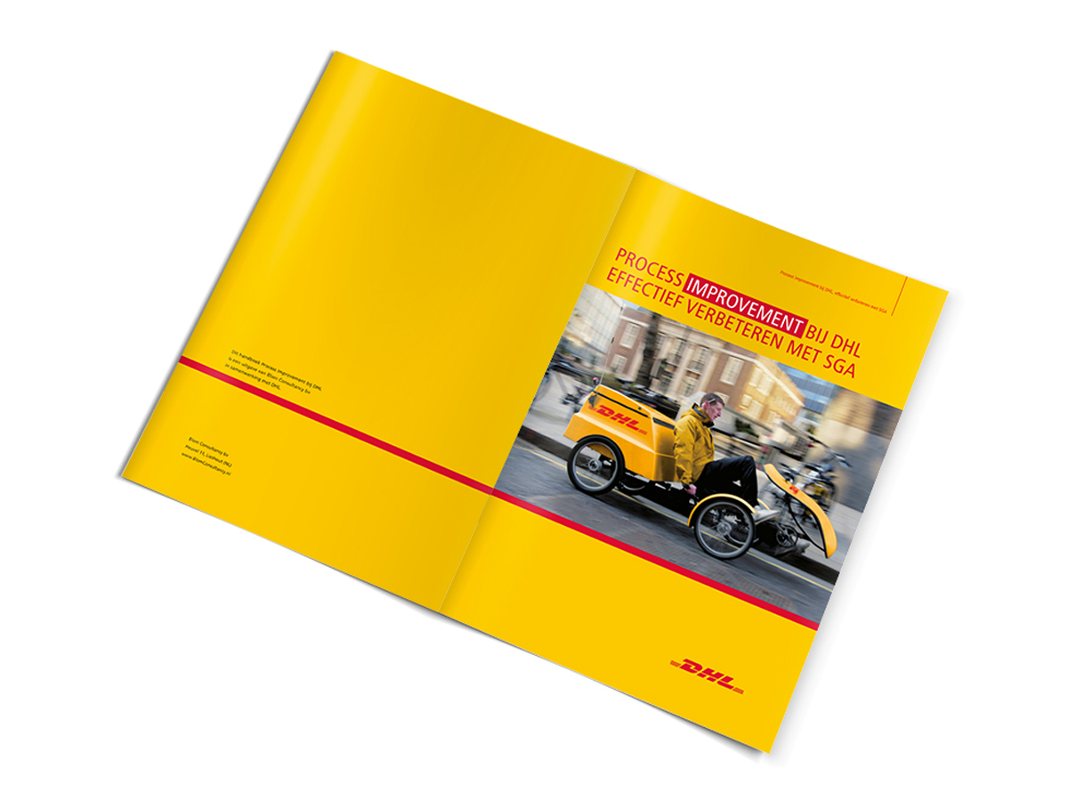 DHL brochure dtp design