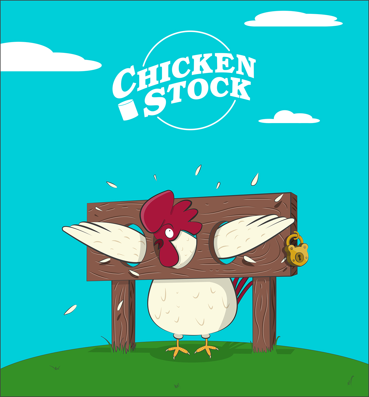 Illustrator adobe Chicken Stock chicken vector flat