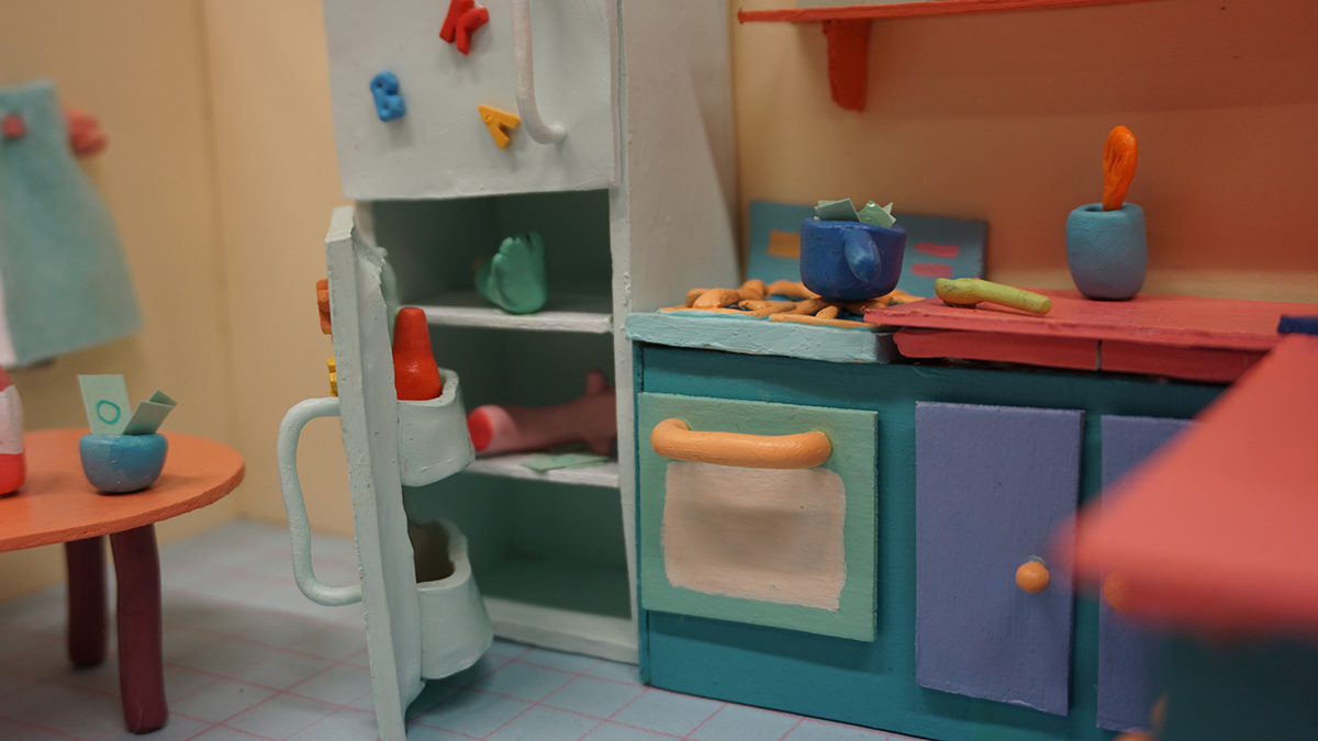 Miniature Diorama house kitchen melissa ferreira wintersession