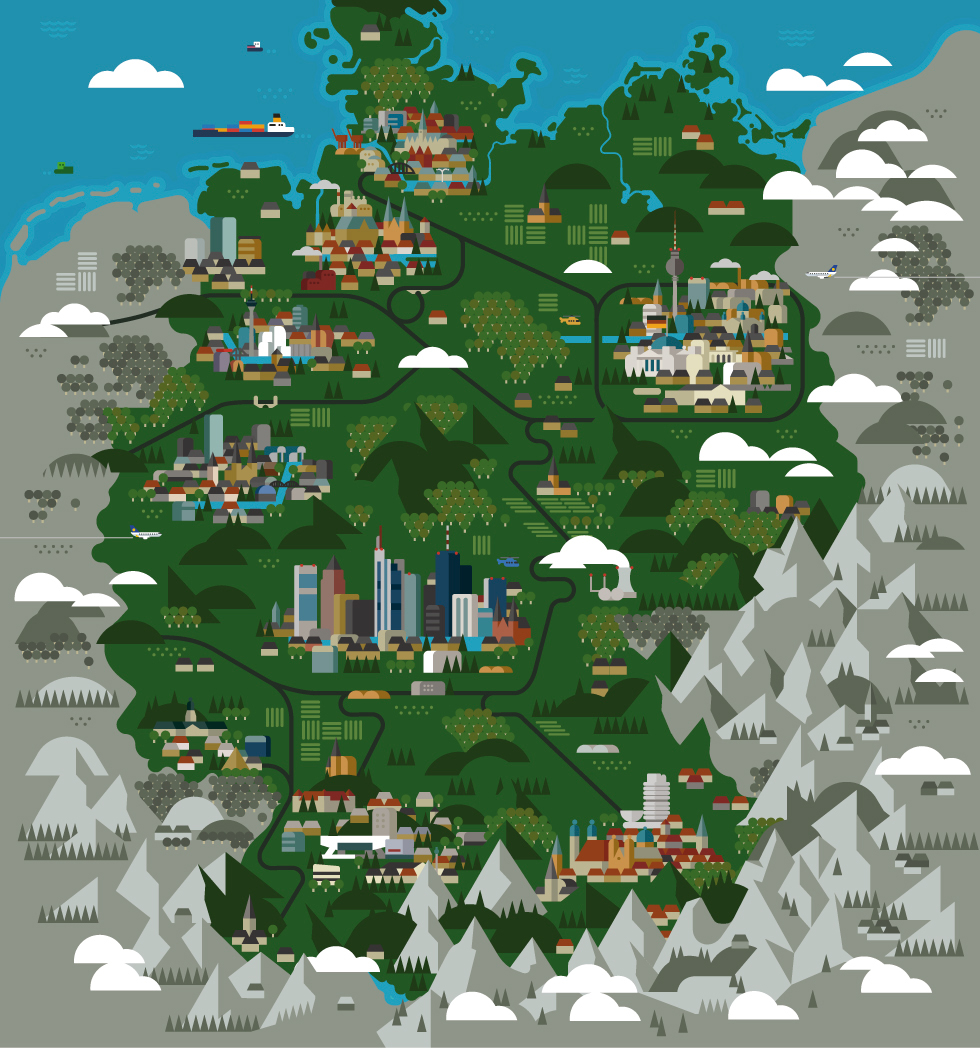 germany map icons mountain country Monocle magazine