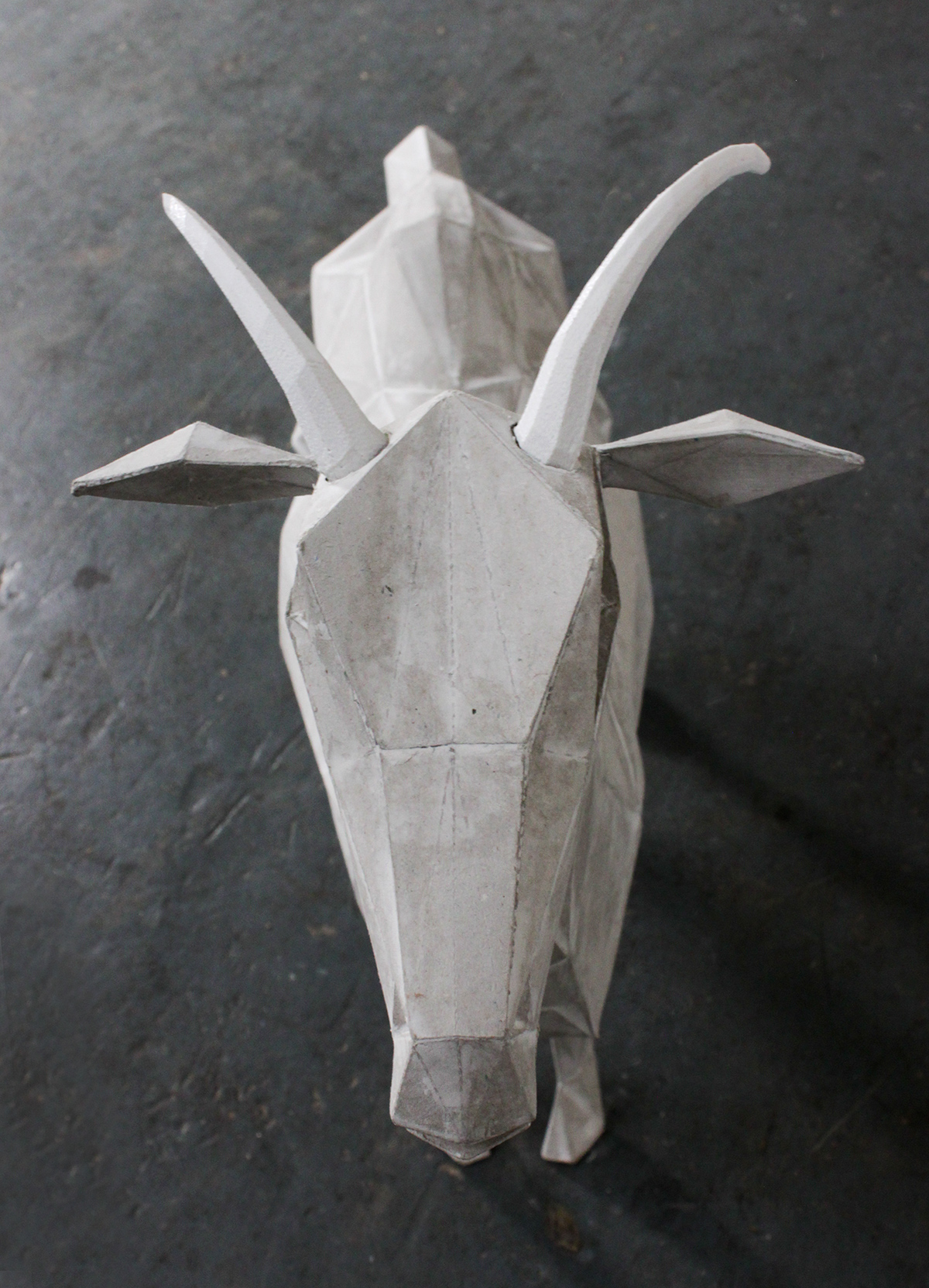 goat paper paper model 3D Modelling 3D sculpture animal digital Paul Cummings mark cummings KNK Air pepakura cinema 4d paper craft