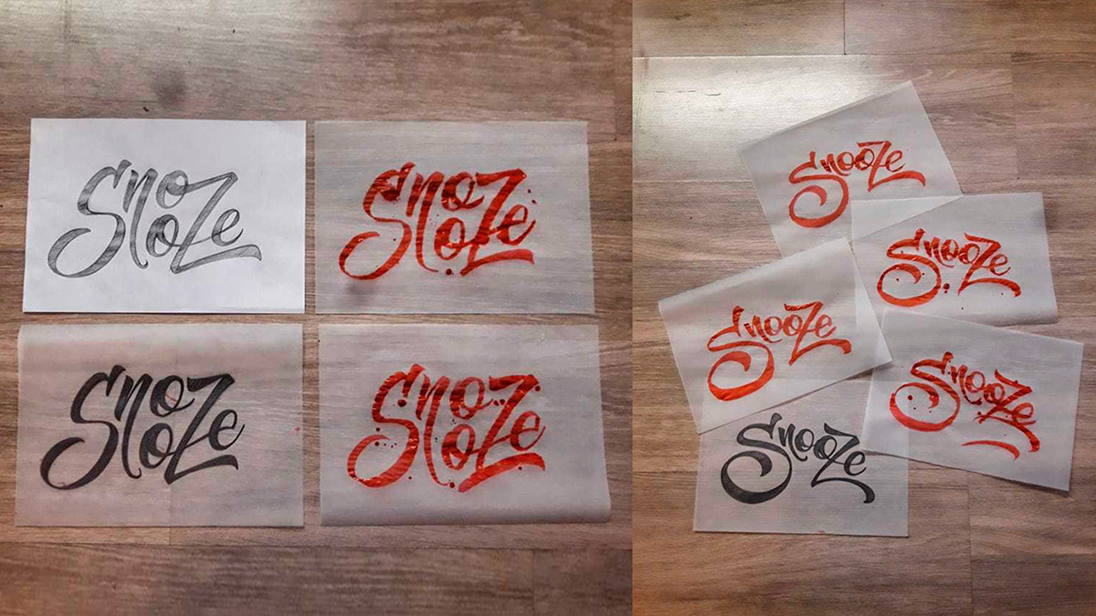 logo brand UNHIDE unhide conference lightfarm lettering HAND LETTERING Snooze video lettering