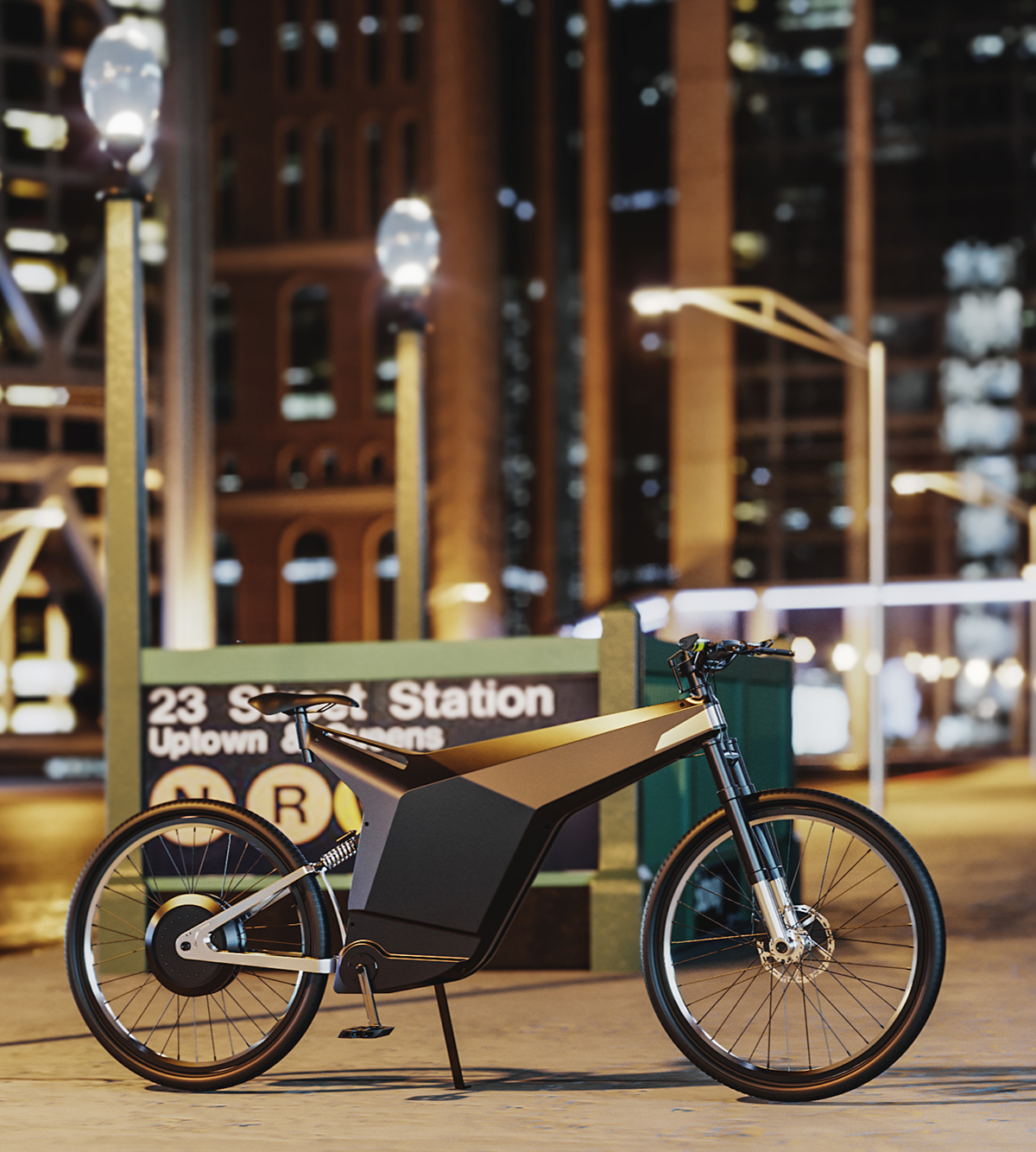 Ebike Bike moto product design  Render lighting corona renderer 3dsmax 3D realistic