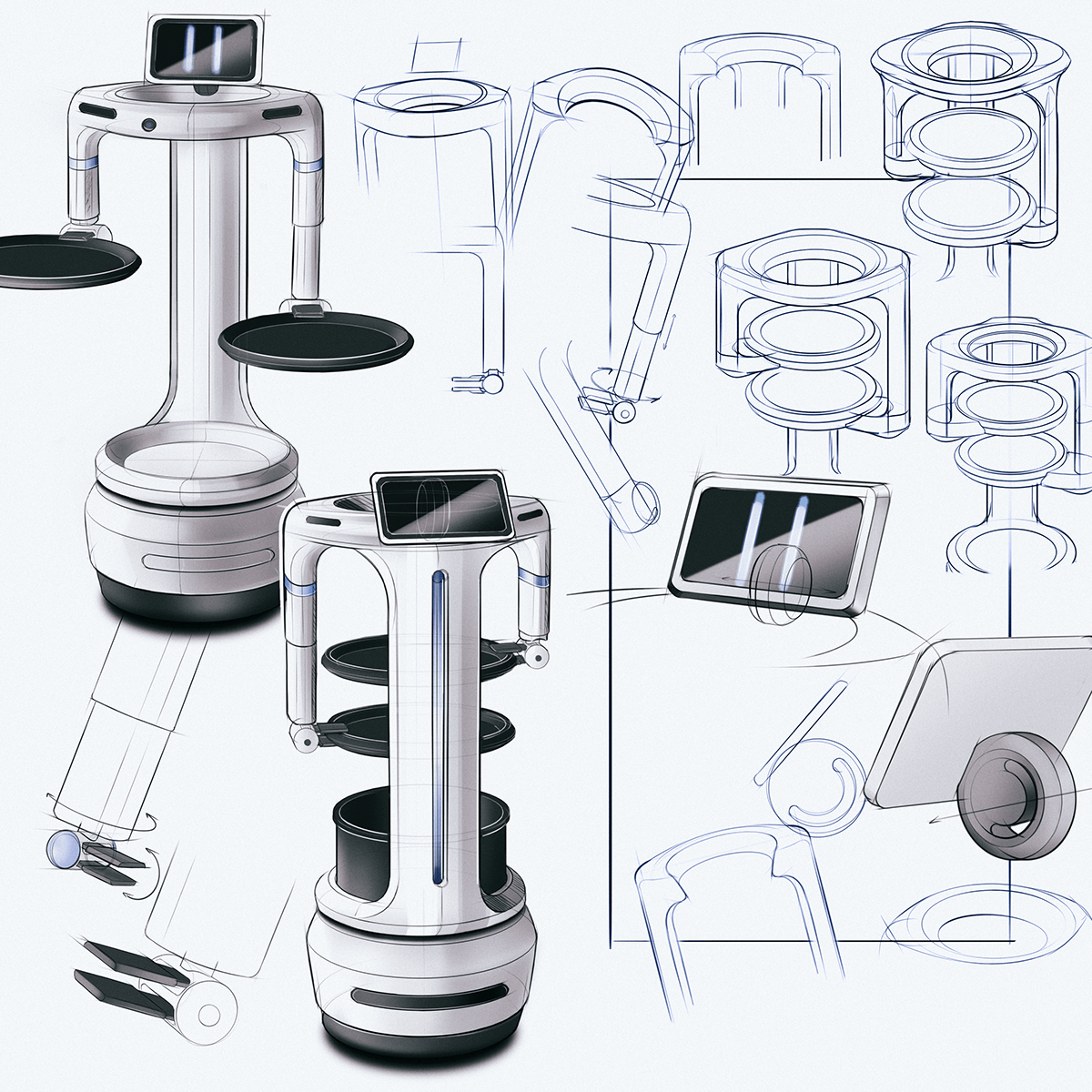 product design  robot sketching rendering sports design tech mobility industrial design  keyshot
