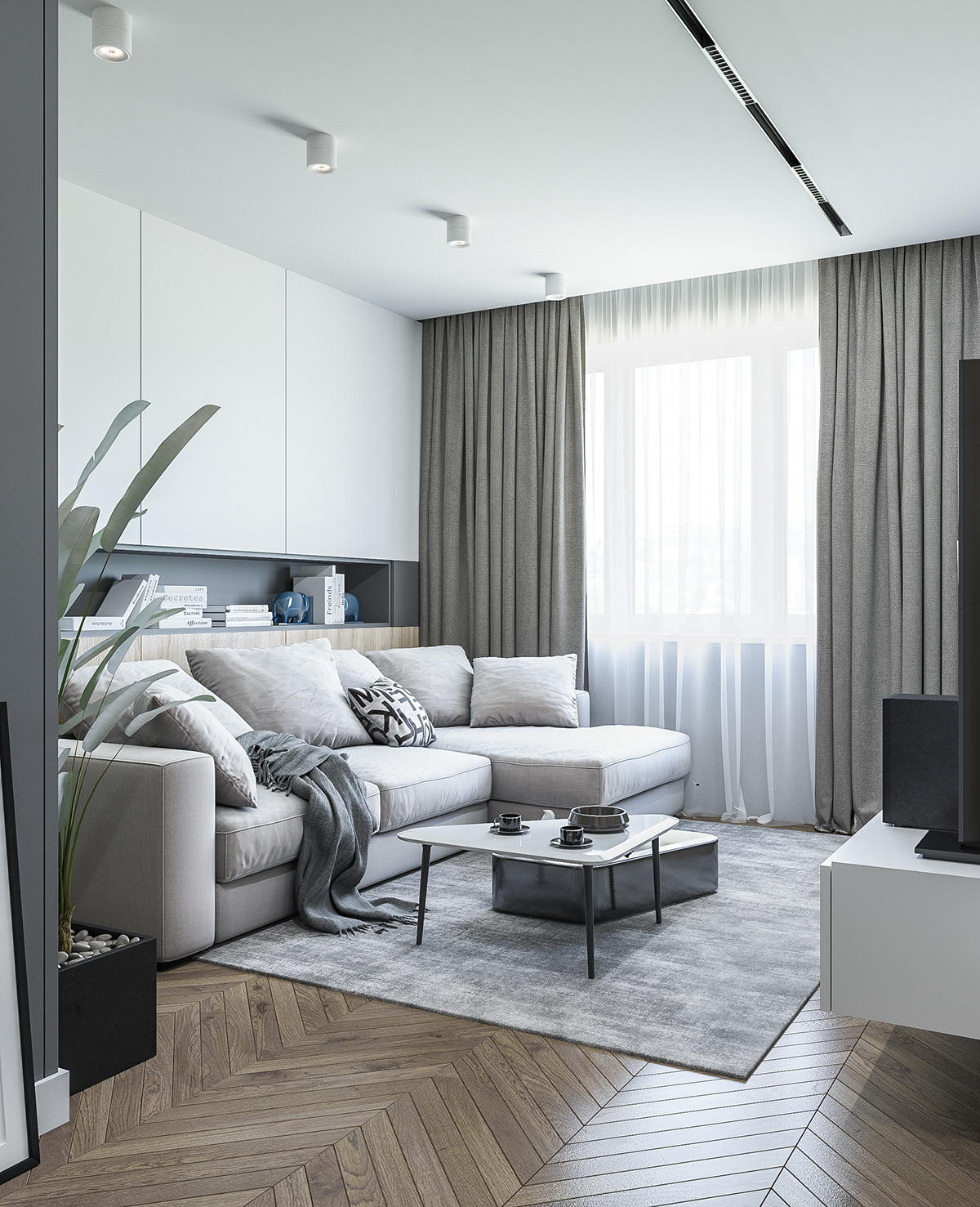 apartment kiev interior design  3dmax corona corona render  Interior interior studio