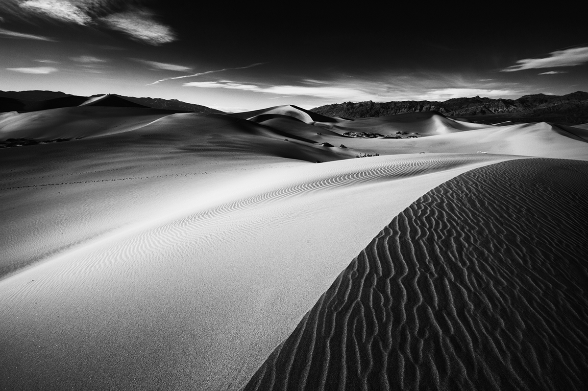 landscapes Death Valley desert sand dune California dust storm