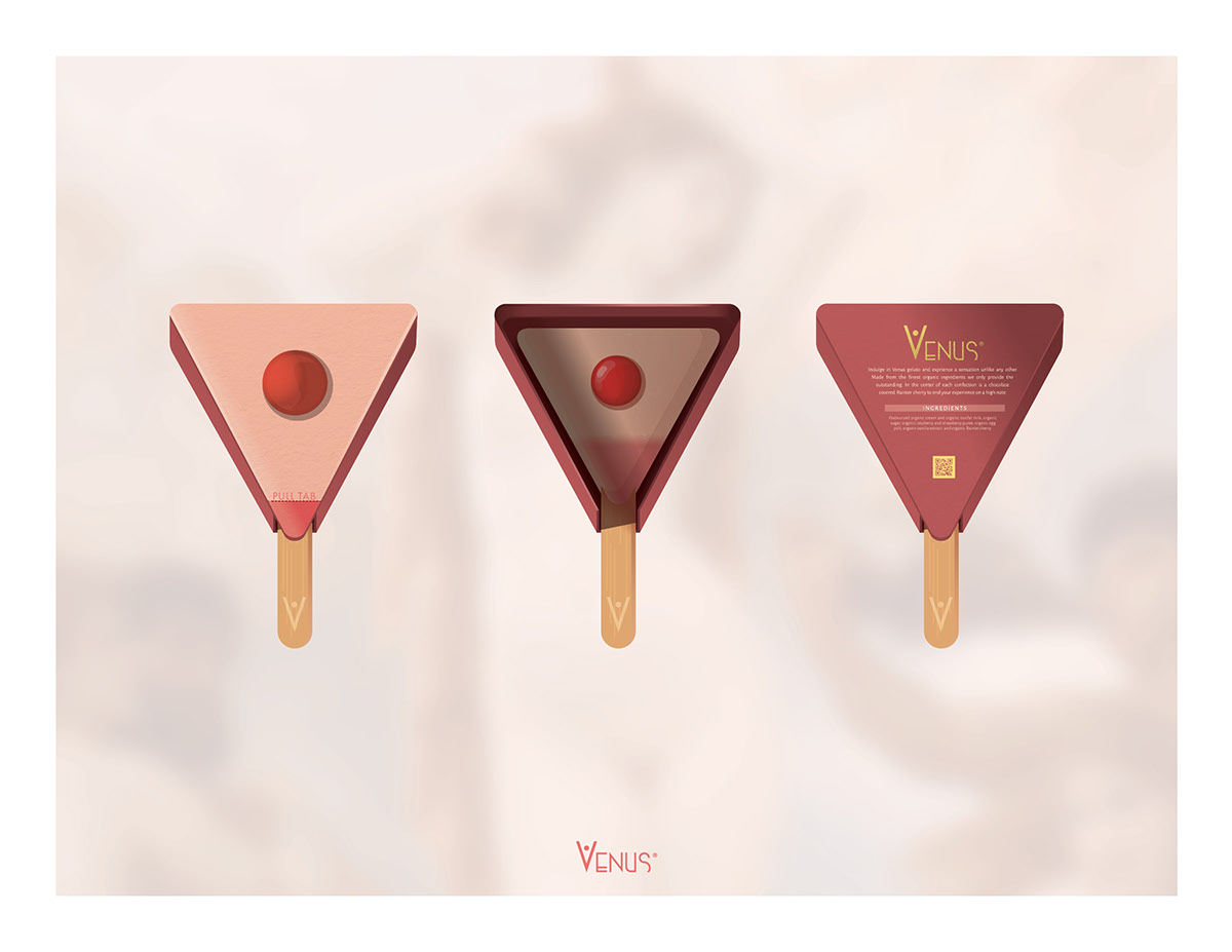Adobe Portfolio ice cream Food  Valentine's Day erotic