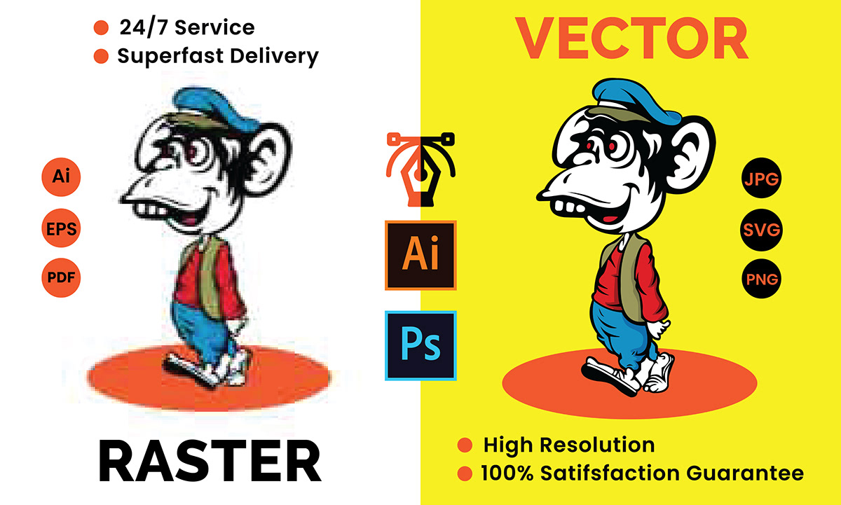 ILLUSTRATION  vector vector tracing raster to vector tracing trace sketch artwork digital illustration Drawing 