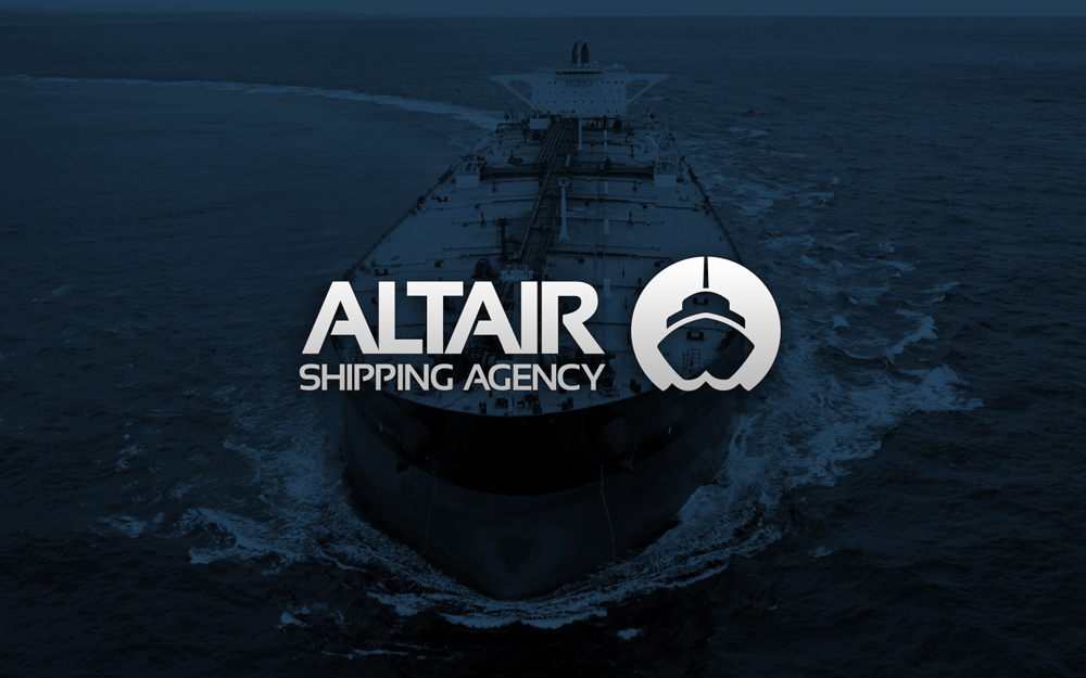 shipping water blue agency altair trading offshore navy sailing business