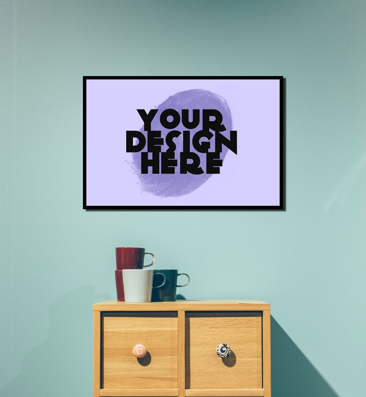Download Horizontal Poster Mockup Free Commercial Use on Behance