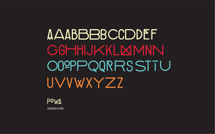 Typogragphy  graphic design POGO wemakepogo