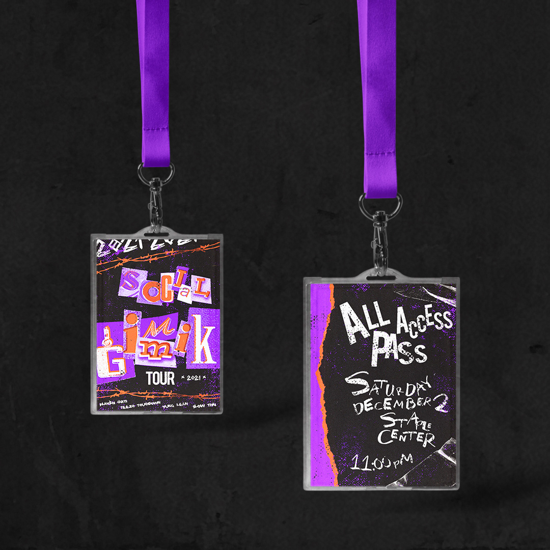 concert concert packaging grunge poster Playboi Carti punk design punk designs slow thai teezo touchdown tour packaging yung lean