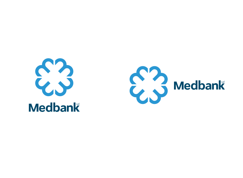 Bank  brochure modern business professional mediterranean logo letters Icon